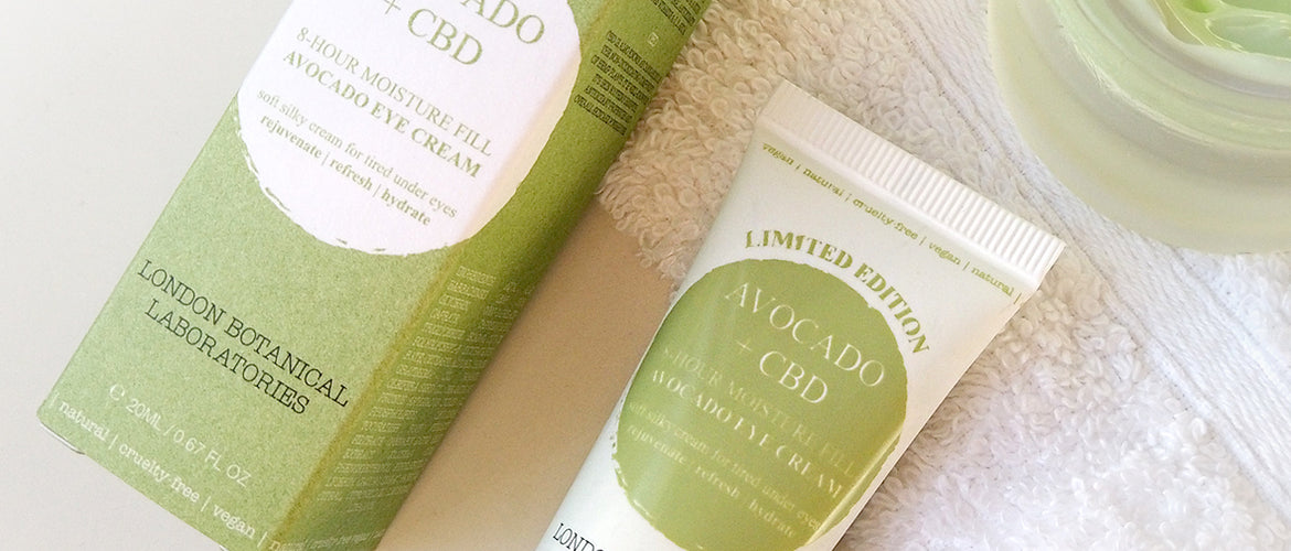 Discover the comfort by : Limited Edition Avocado + CBD 8-Hour Moisture Fill Eye Cream